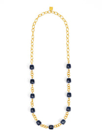 Tessa Puffy Square Long Necklace