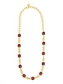 Tessa Puffy Square Long Necklace