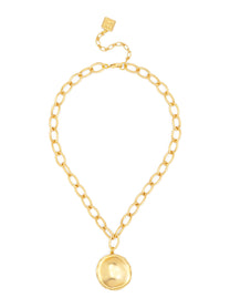 Maren Disc Pendant Short Necklace