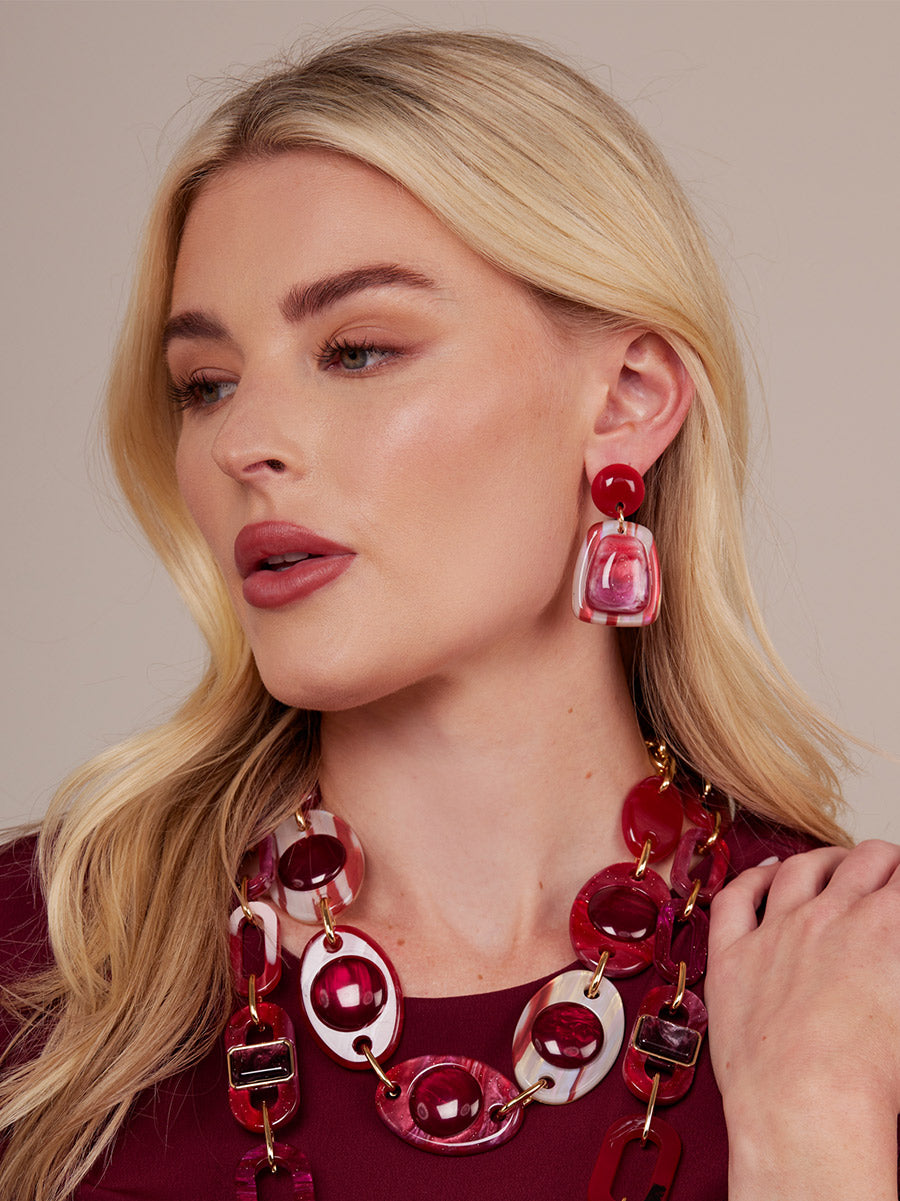 Veda Resin Drop Earring