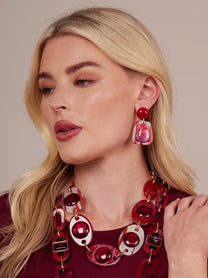 Veda Resin Drop Earring