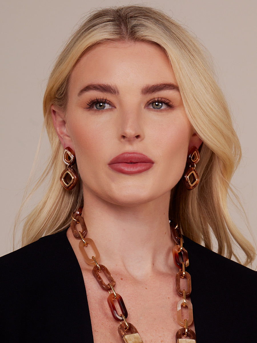 Sabine Geo Drop Earring