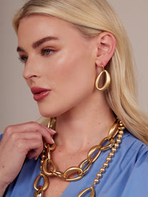 Ines Puffy Teardrop Earring