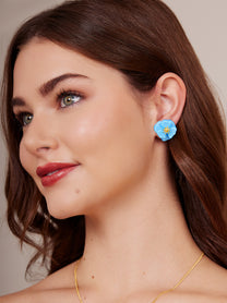 Amelia Resin Mini Flower Stud Earring