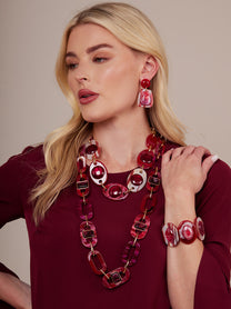 Veda Resin Collar Necklace