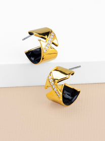 Aveline Pavé Wrapped Hoop