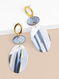 Noa Disc Drop Earring