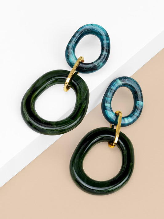 Noa Double Oval Earring