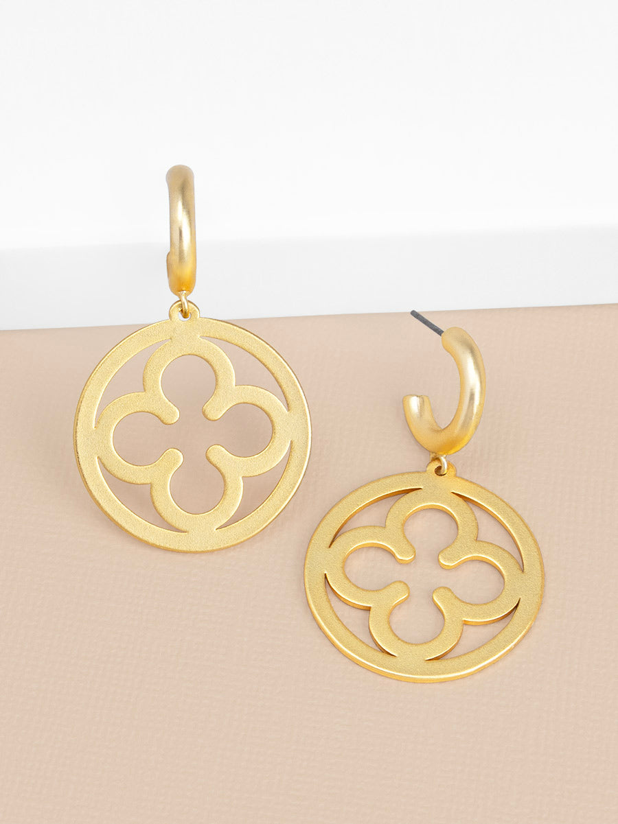 Florence Small Medallion Earring | Fashion ZENZII Jewelry