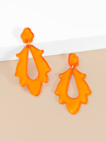 Resin Flame Drop Earring