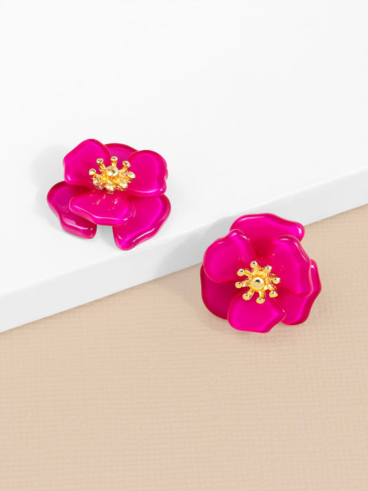 Amelia Resin Mini Flower Stud Earring