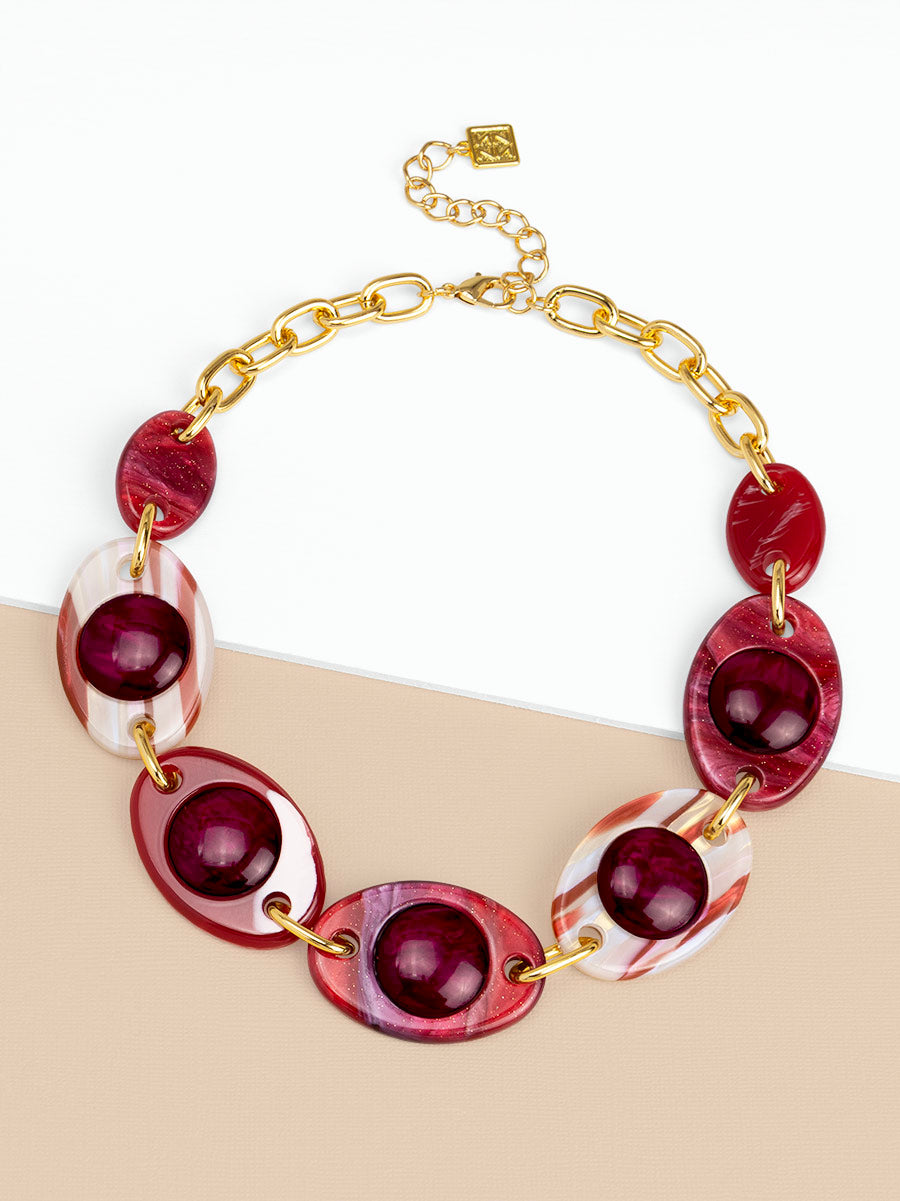 Veda Resin Collar Necklace