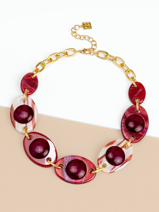 Veda Resin Collar Necklace