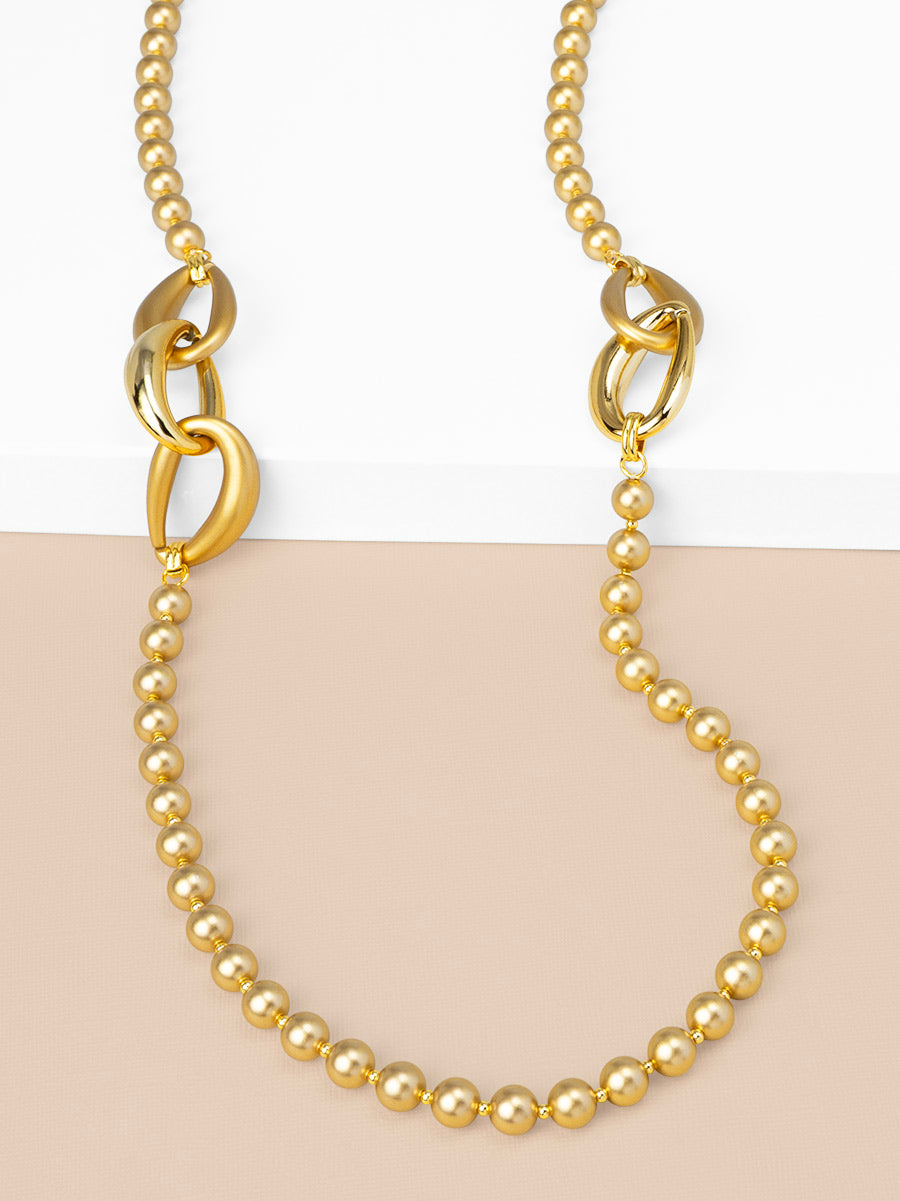Ines Bead & Link Long Necklace