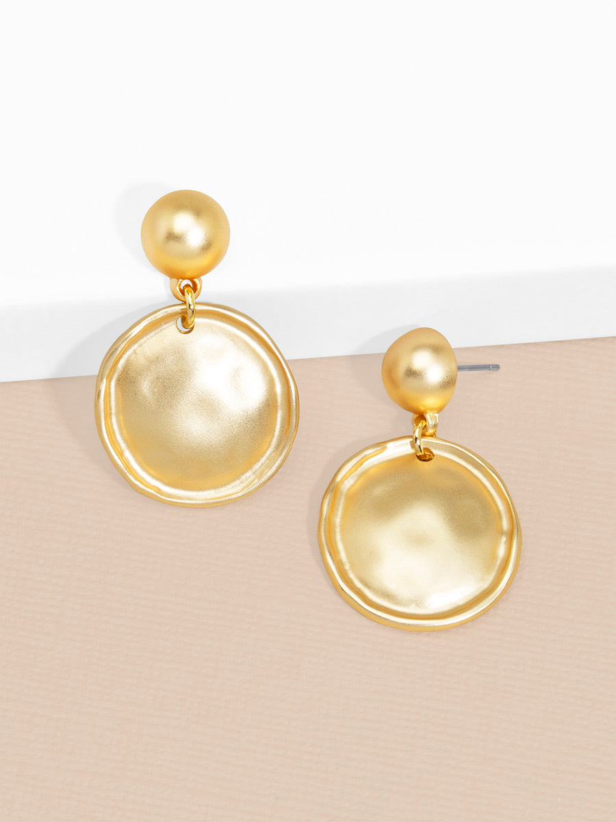 Maren Disc Drop Earring