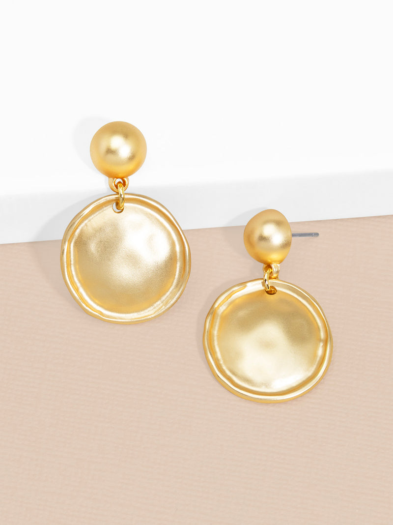 Maren Disc Drop Earring
