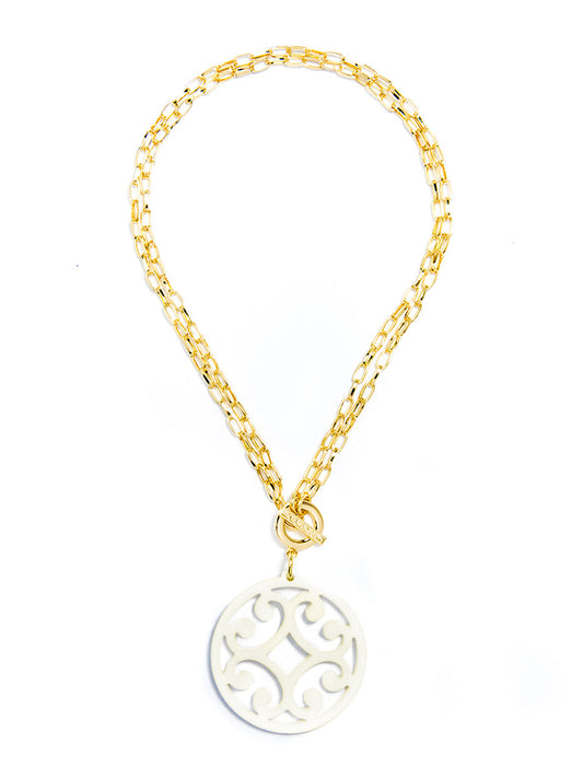 Circle Scroll Necklace