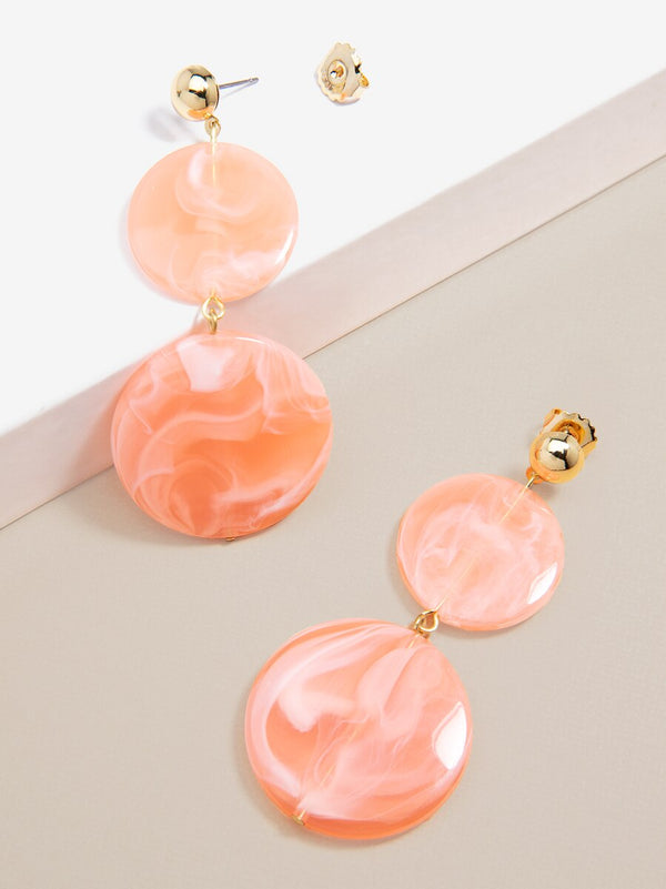 Watercolors Double Drop Earring - Gray Watercolors Double Drop Earring - Gray