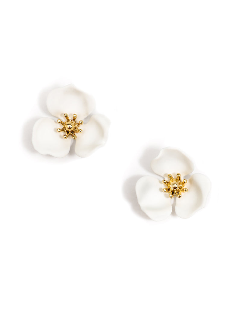 Blooming Lotus Stud Earring