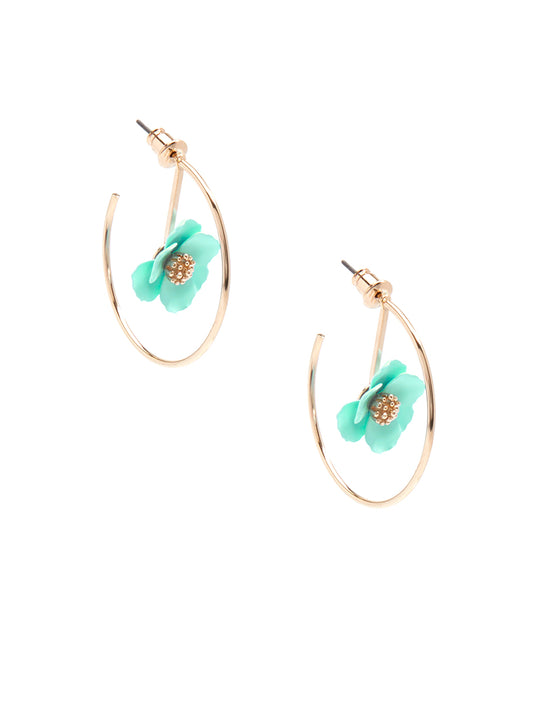 Blossoming Hoop Earring