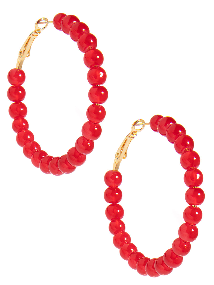 Resin Flame Drop Earring