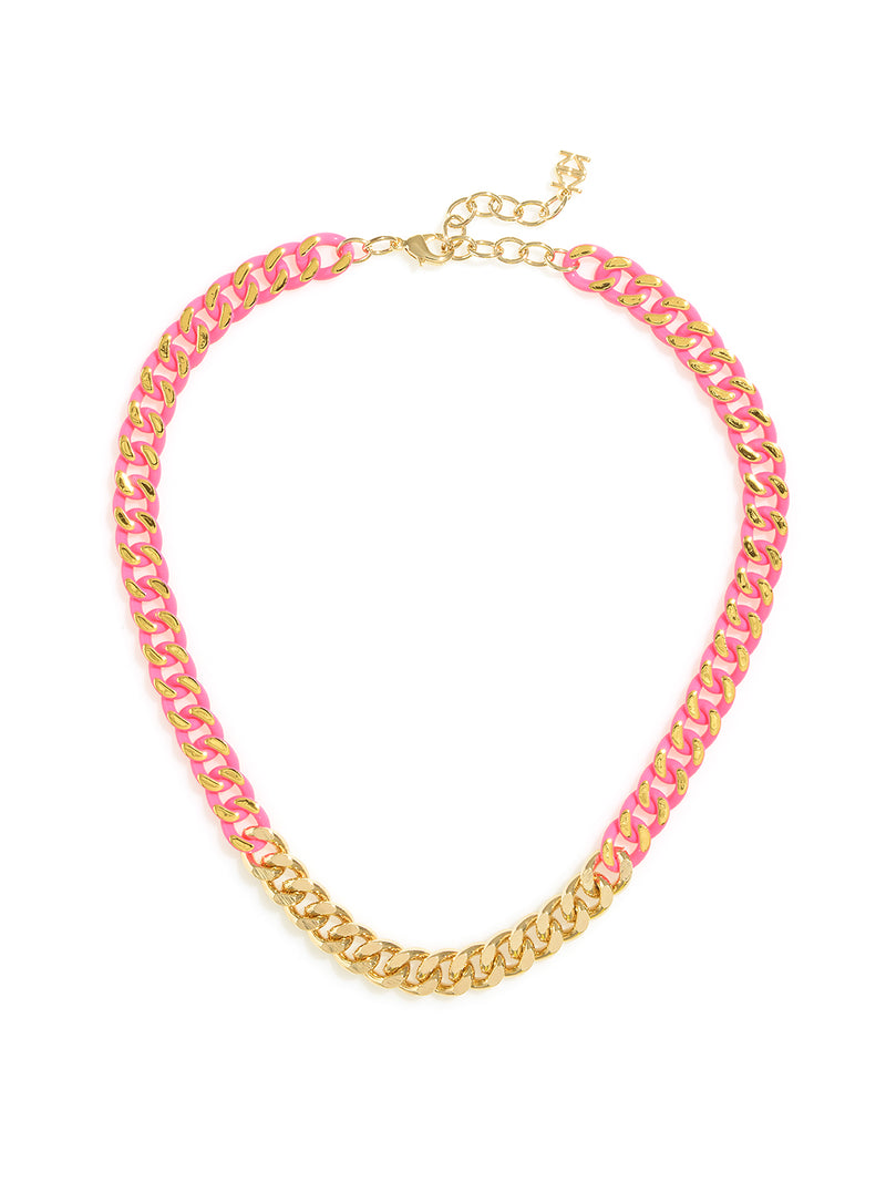 Touch of Color Chain Collar Necklace