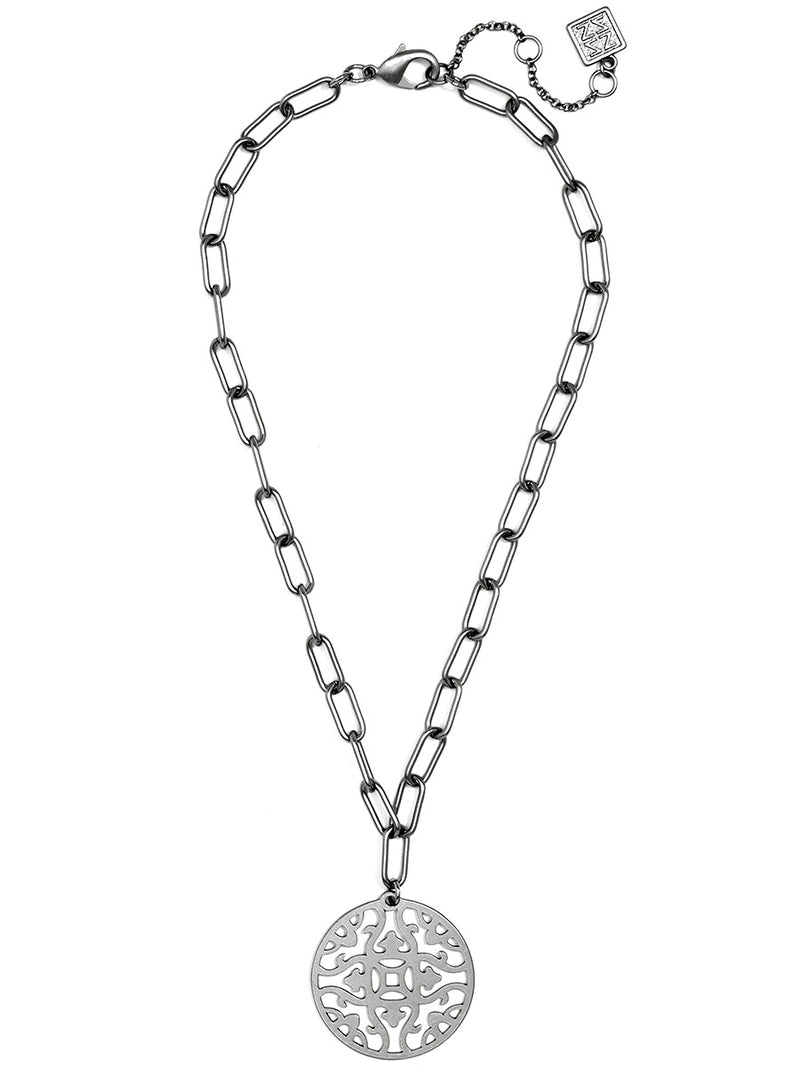 Rising Sun Pendant Chain Necklace